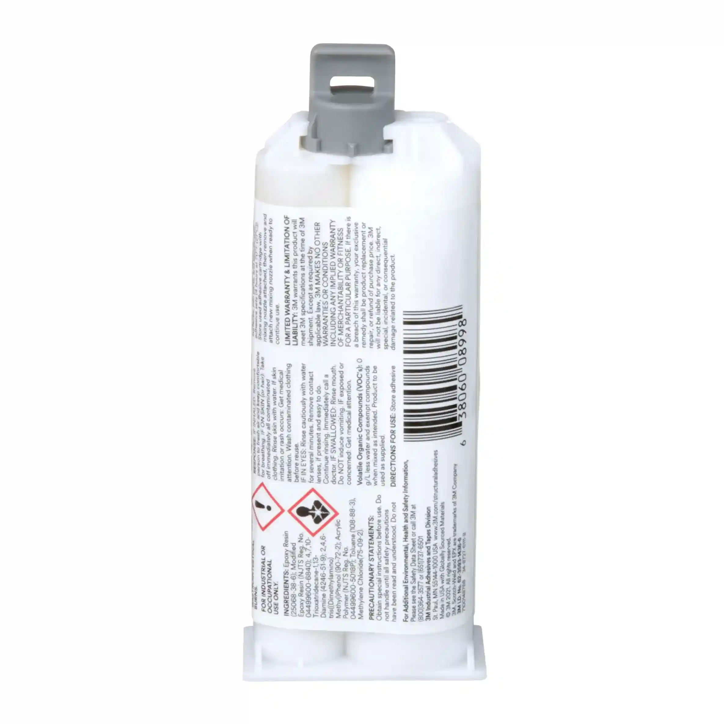 3M™ 스카치-웰드™ 고강도 내충격 에폭시 접착제 DP460, 오프화이트, 50 mL 듀오팩 thumbnail 3
