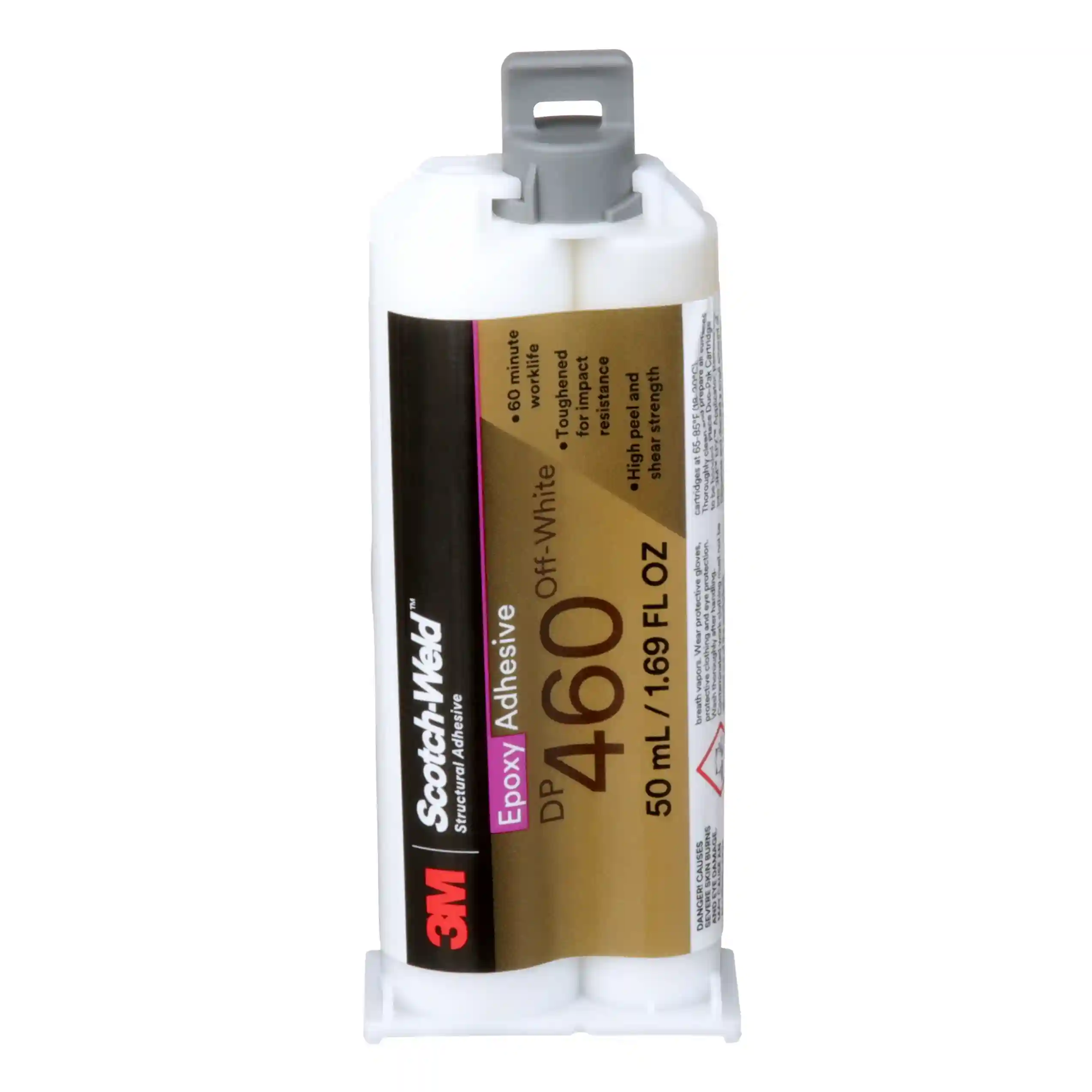 3M™ 스카치-웰드™ 고강도 내충격 에폭시 접착제 DP460, 오프화이트, 50 mL 듀오팩