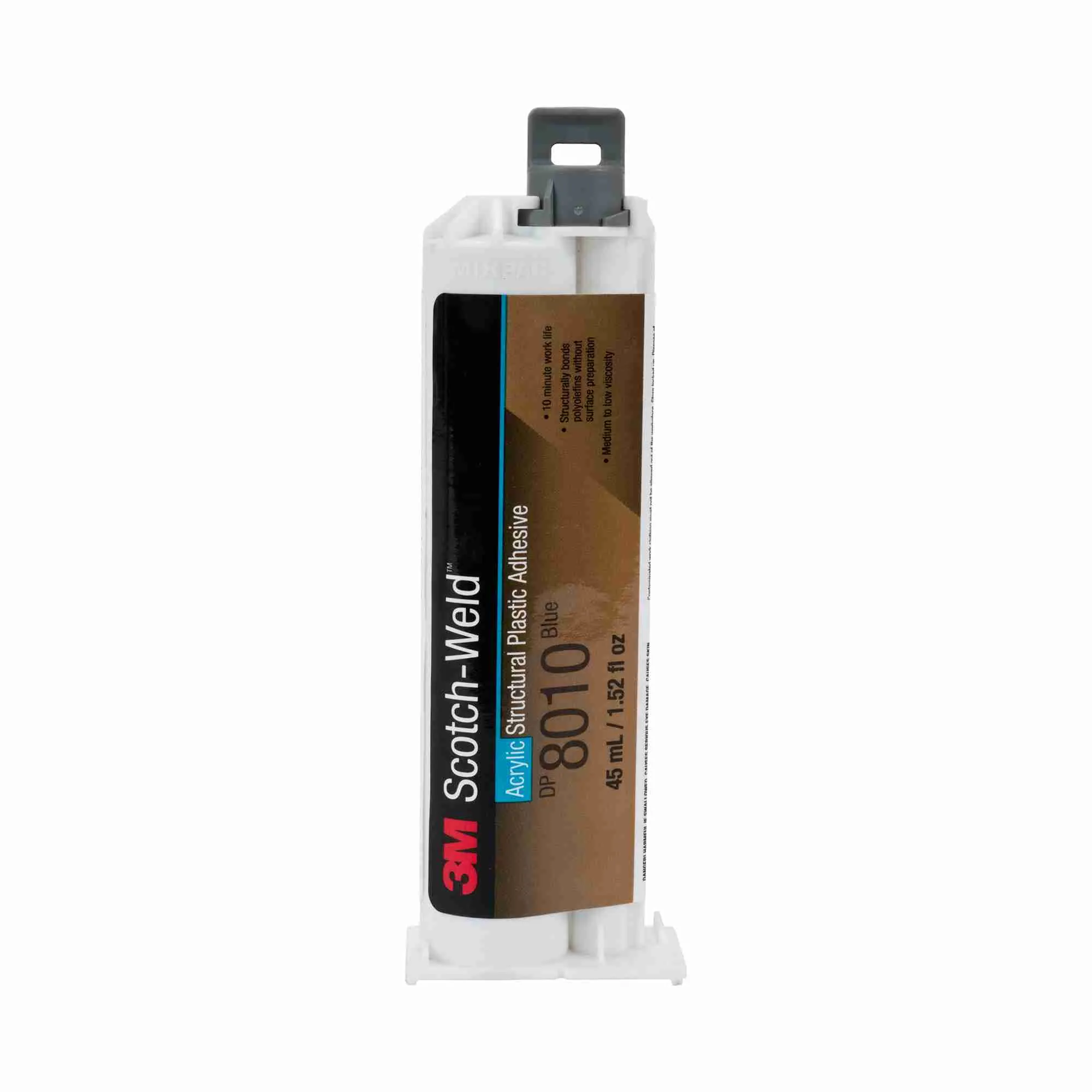 3M™ 스카치-웰드™ 구조용 플라스틱 접착제 DP8010, 파랑, 45 mL 듀오팩