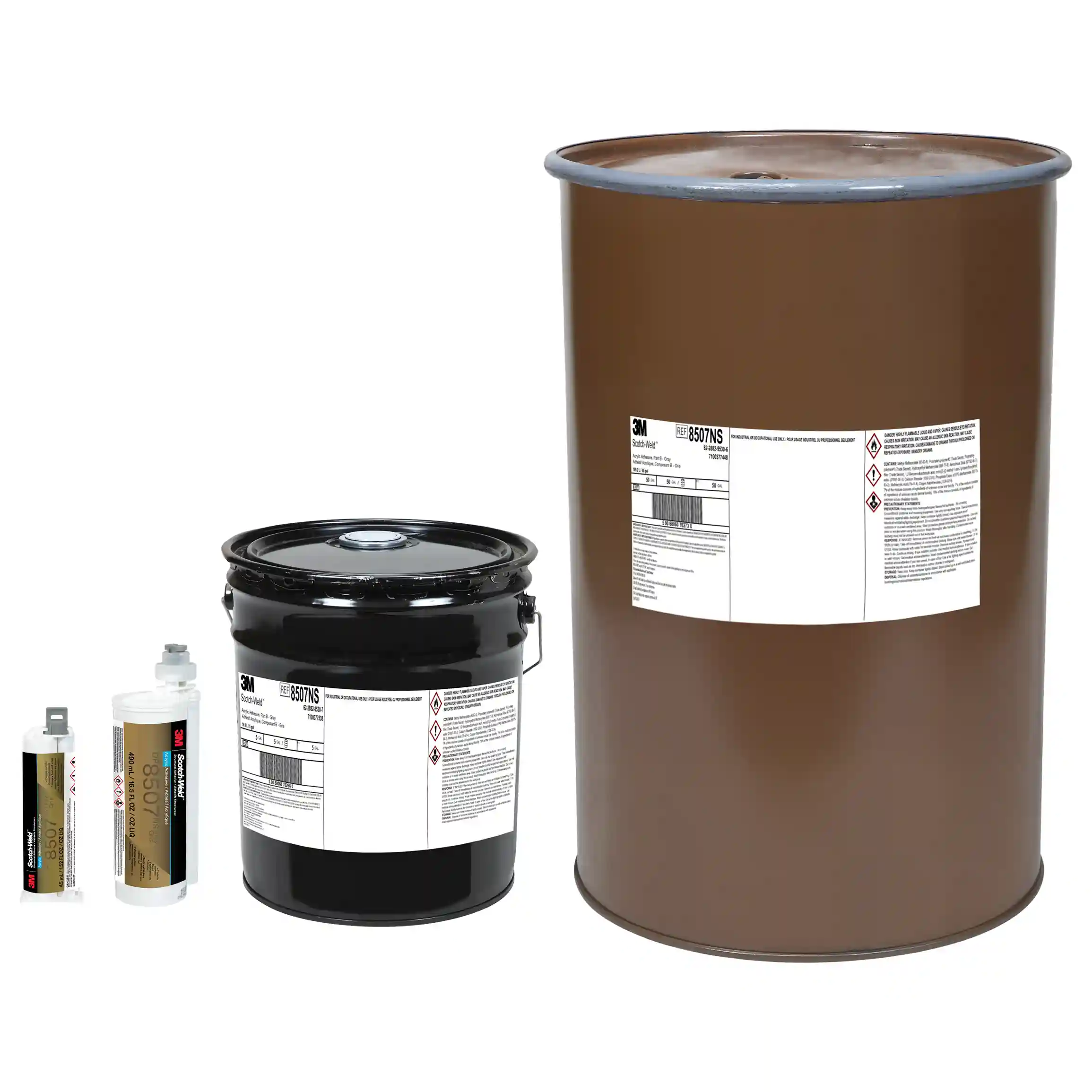 3M™ 스카치-웰드™ 금속 접착용 아크릴 접착제 DP8507NS, 회색, 45 mL 듀오팩 thumbnail 10