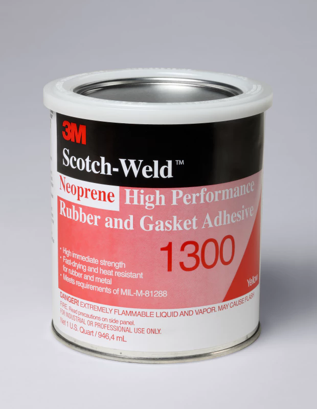 3M™ 네오프렌 고성능 고무 가스켓 접착제 1300L, 노랑, 946.4 mL 캔