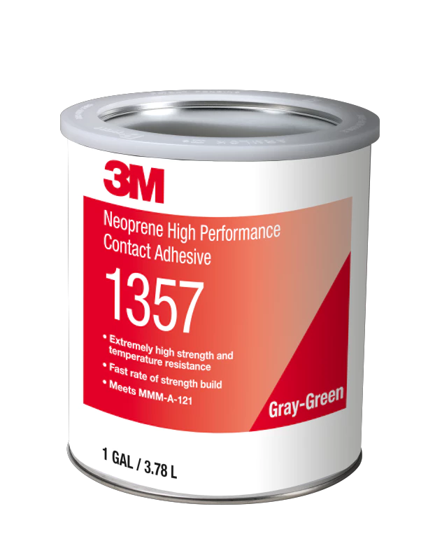 3M™ 네오프렌 고성능 콘택트 접착제 1357, 그레이 그린, 3.8 L 캔
