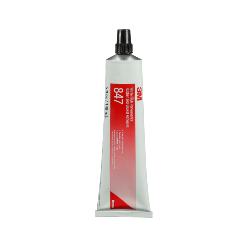 3M™ 니트릴 고성능 고무 가스켓 접착제 847, 갈색, 147 mL 튜브