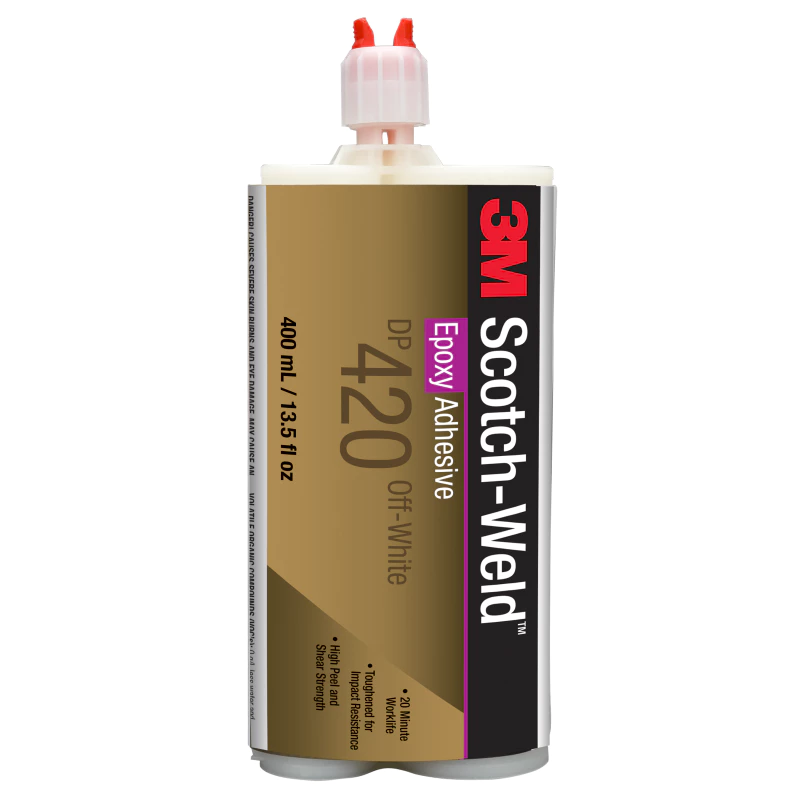 3M™ 스카치-웰드™ 고강도 내충격 에폭시 접착제 DP420, 오프화이트, 400 mL 듀오팩