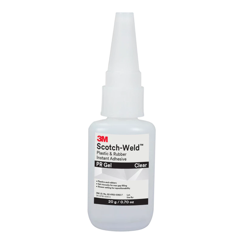 3M™ 스카치-웰드™ 플라스틱 및 고무용 순간 접착제 PR 겔, 투명, 20 g