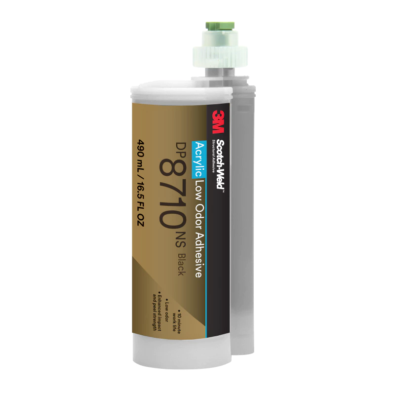 3M™ 스카치-웰드™ Low VOC 비인화성 아크릴 접착제 DP8710NS, 검정, 490 mL 듀오팩