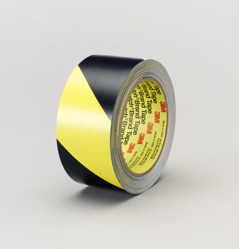 3M™ 안전 줄무늬 비닐 테이프 5702, 검정/노랑, 50.8 mm x 32.91 m thumbnail 3