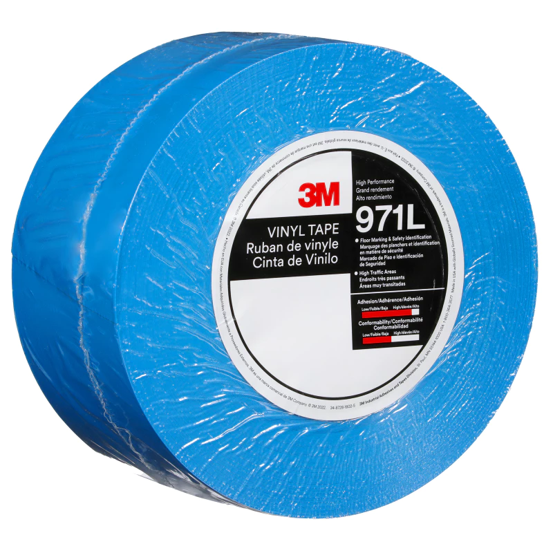 3M™ 울트라 듀러블 바닥 라인 테이프 971L, 파랑, 76.2 mm x 32.92 m