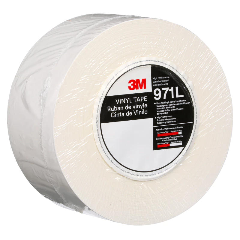 3M™ 울트라 듀러블 바닥 라인 테이프 971L, 흰색, 76.2 mm x 32.92 m
