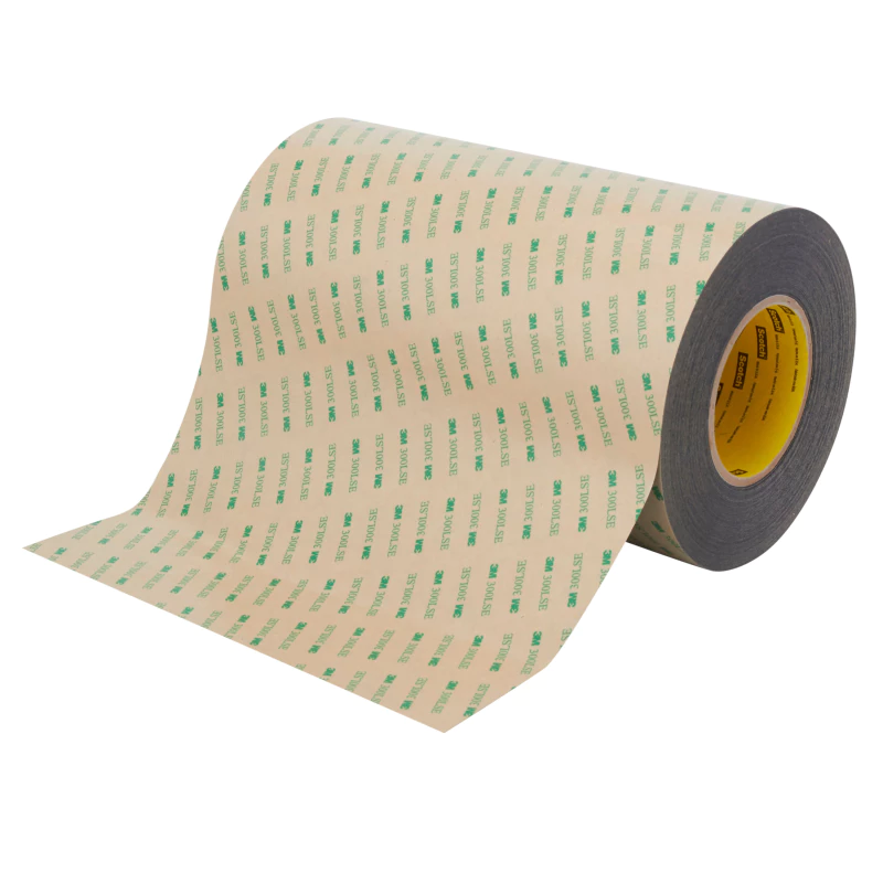 3M™ 난접착(PP/PE) 플라스틱 특화 PET 양면 테이프 93010LE, 투명, 1371.6 mm x 54.9 m