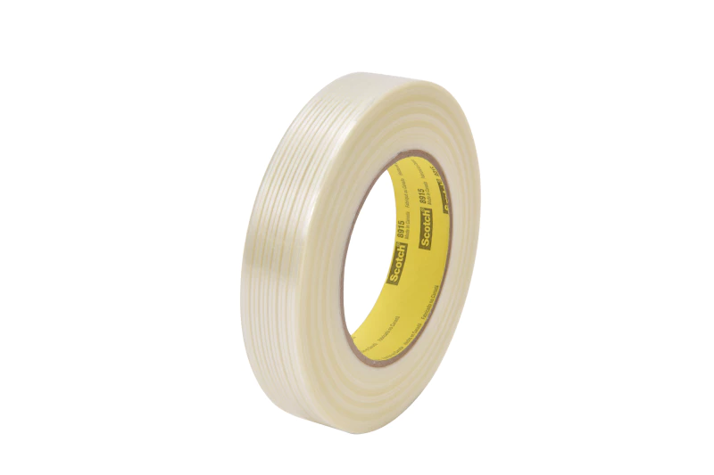 Scotch® 무잔사 필라멘트 테이프 8915, 투명, 12 mm x 55 m