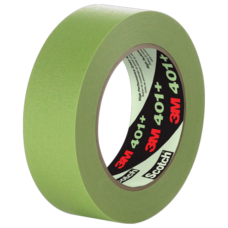 3M™ 하이 퍼포먼스 그린 마스킹 테이프 401+, 1490 mm x 55 m