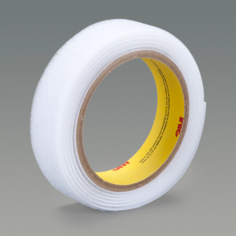 3M™ 난연 루프 패스너 SJ3418FR, 흰색, 50.8 mm x 45.72 m
